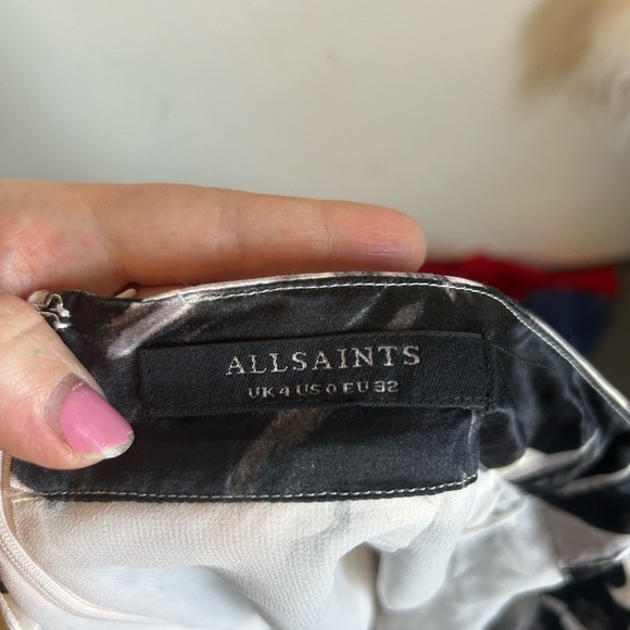 ALL SAINTS Carla Silk Blend Jackie Midi Skirt - Picture 6 of 9